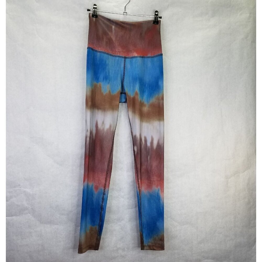 Beyond Yoga 7/8 Leggings Womens S Multi Color Stripe Lux High Waisted Athleisure